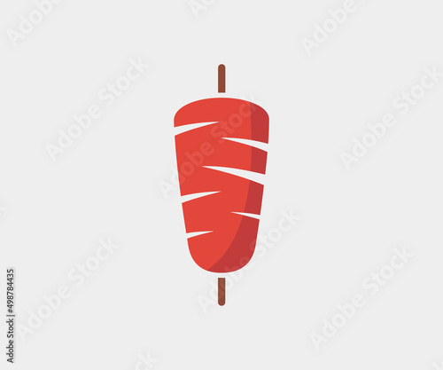 Doner kebab icon vector. Doner sign symbol. Kebab symbol.
