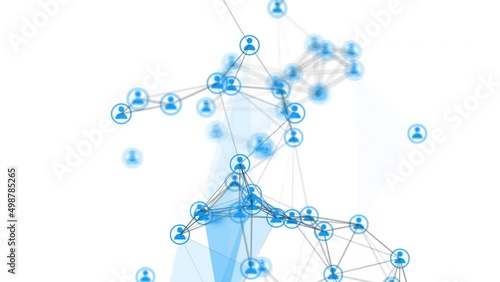 collegamenti tra persone, network, persone, social network photo