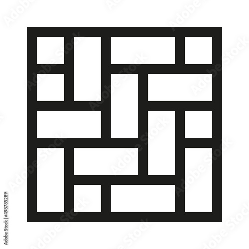 Zigzag linear tiles seamless pattern vector, ethnic motifs background, oriental tiling