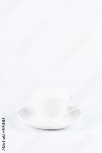 White cup and saucer set