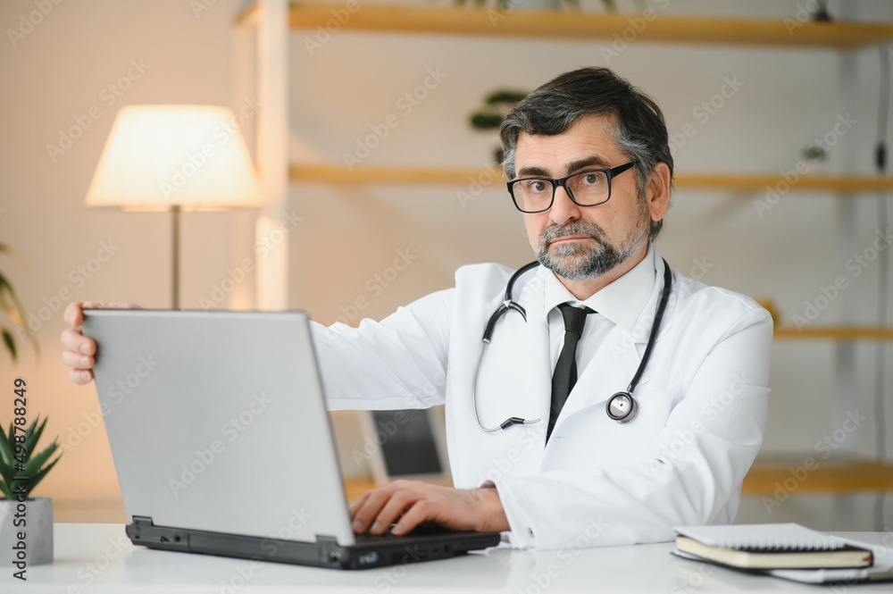 Confident general practitioner is ready to work. Confident general practitioner is ready to work.