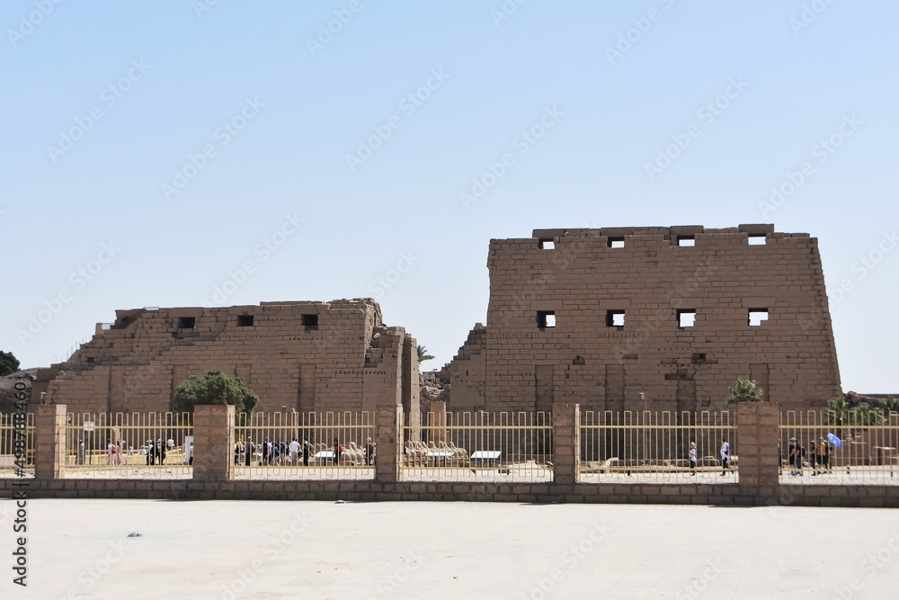 Entrance to the Karnak Temple Complex, in Luxor, Egypt. Entrance to the Karnak Temple Complex, in Luxor, Egypt.