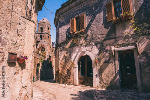 Fototapeta Naklejka Na Ścianę i Meble -  small and ancient village of Caserta vecchia, Campania region, Italy