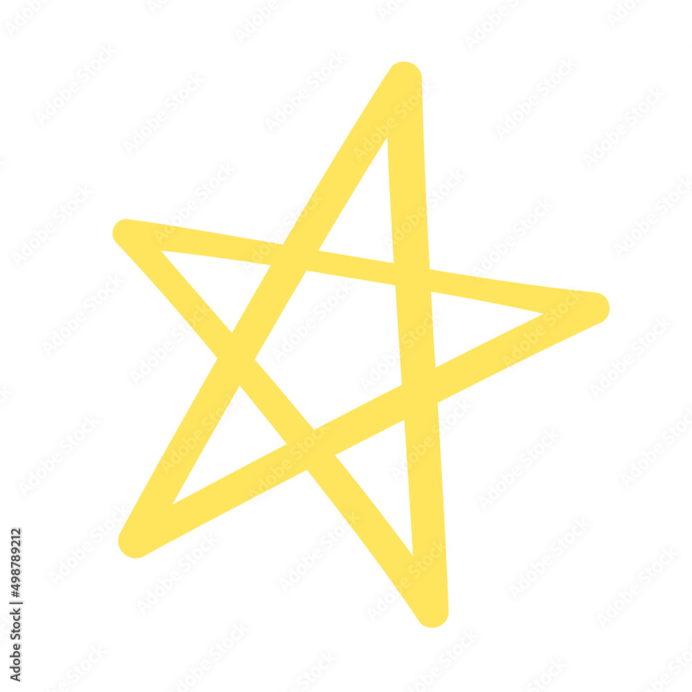 手書き風の星のイラスト素材