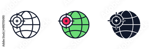 geolocation icon symbol template for graphic and web design collection logo vector illustration