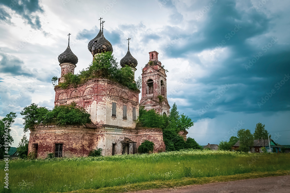 rural Orthodox church landscape