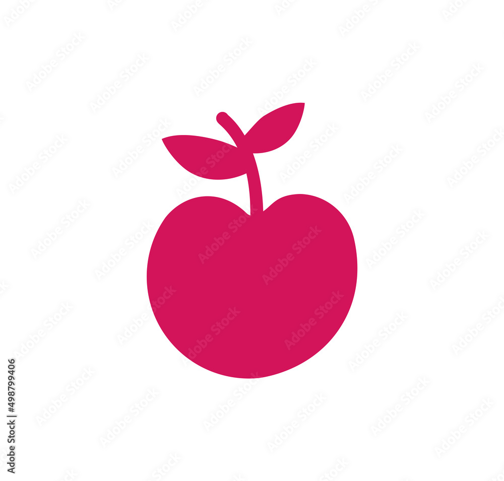 Fototapeta premium cherry icon. vector simple illustration