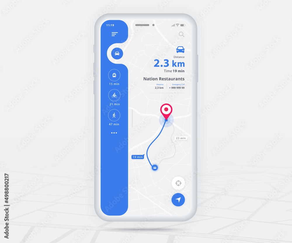 Map GPS navigation app ux ui concept, Mobile map application, Smartphone App  search map navigation, Technology map, City navigate maps, City street, gps  tracking, Location tracker, Vector illustration Stock Vector | Adobe