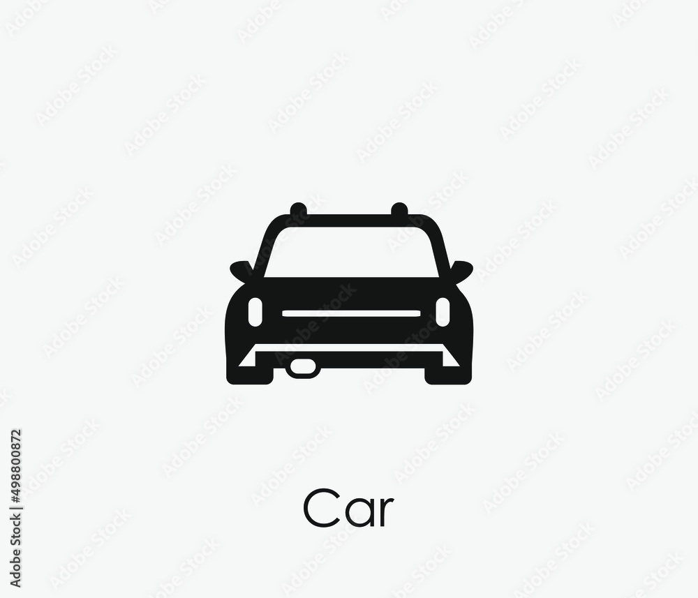 Car vector icon. Editable stroke. Symbol in Line Art Style for Design, Presentation, Website or Apps Elements, Logo. Pixel vector graphics - Vector Car vector icon. Editable stroke. Symbol in Line Art Style for Design, Presentation, Website or Apps Elements, Logo. Pixel vector graphics - Vector