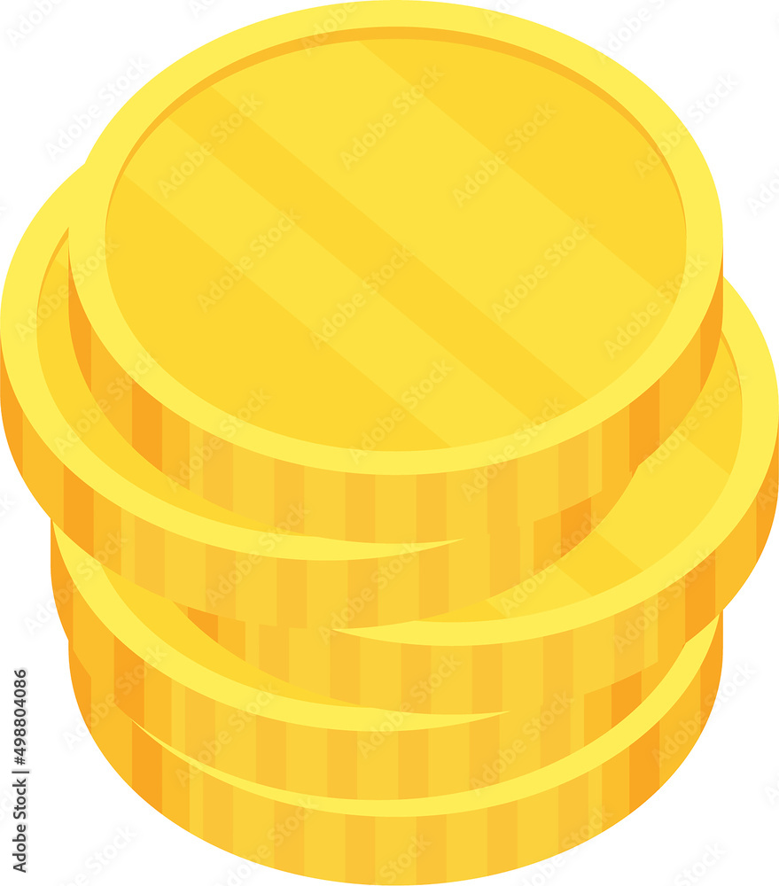 Coins. Heap of golden dollars. Money stack. Coins. Heap of golden dollars. Money stack.