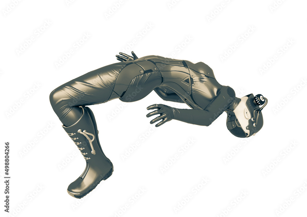 cyber soldier female being abducted cyber soldier female being abducted