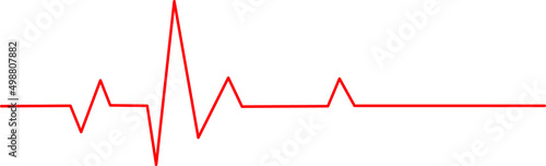 Heartbeat graph vector set Concept of helping patients and exercising for health. Heart beat ekg graphic design template vector illustration