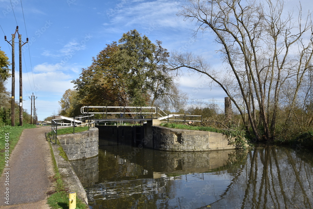 Fototapeta premium Canal lock gates