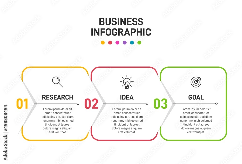 Concept of arrow business model with 3 successive steps. Three colorful graphic elements. Timeline design for brochure, presentation. Infographic design layout. Concept of arrow business model with 3 successive steps. Three colorful graphic elements. Timeline design for brochure, presentation. Infographic design layout.