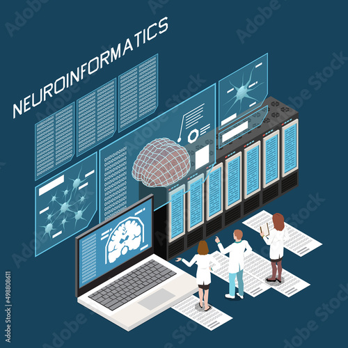 Neuroscience Isometric Composition