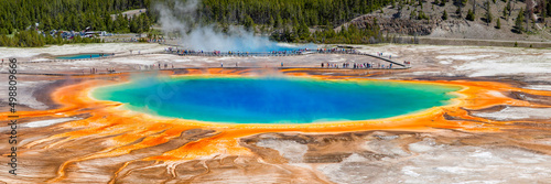 The Grand Prismatic Spring in Yellowstone National Park, USA