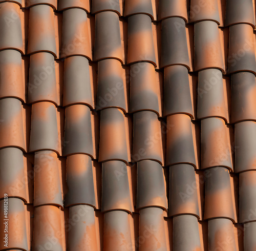 Spanish terracotta roof tiles