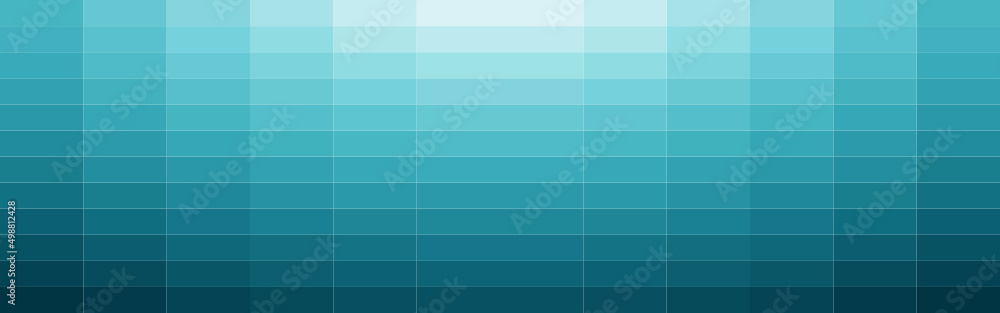 Abstract white and blue gradient rectangle mosaic banner background. Vector illustration.