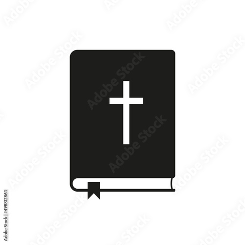 Bible book icon design. Flat design. Vector.