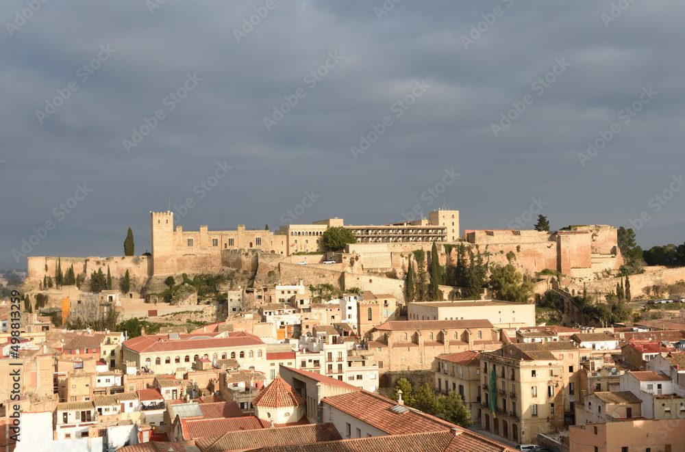 view of the city of Tortosa, Tarragona province, Catalonia, Spain