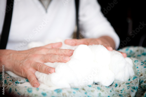 Obraz na plátně Healer magnetizer. Dowser medicine alternative medicine