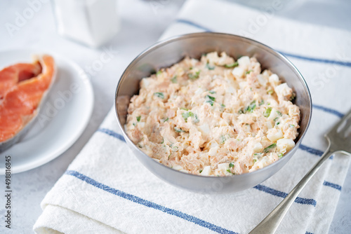 Salmon egg mayonnaise salad