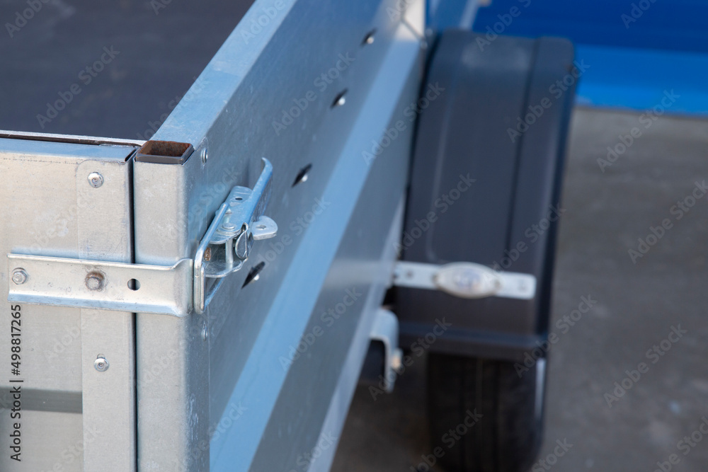 Open car trailer. Trailer for passenger cars.Sale, rental and maintenance of trailers.