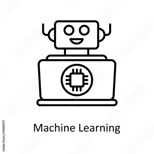 Machine Learning Vector Outline icons for your digital or print projects.