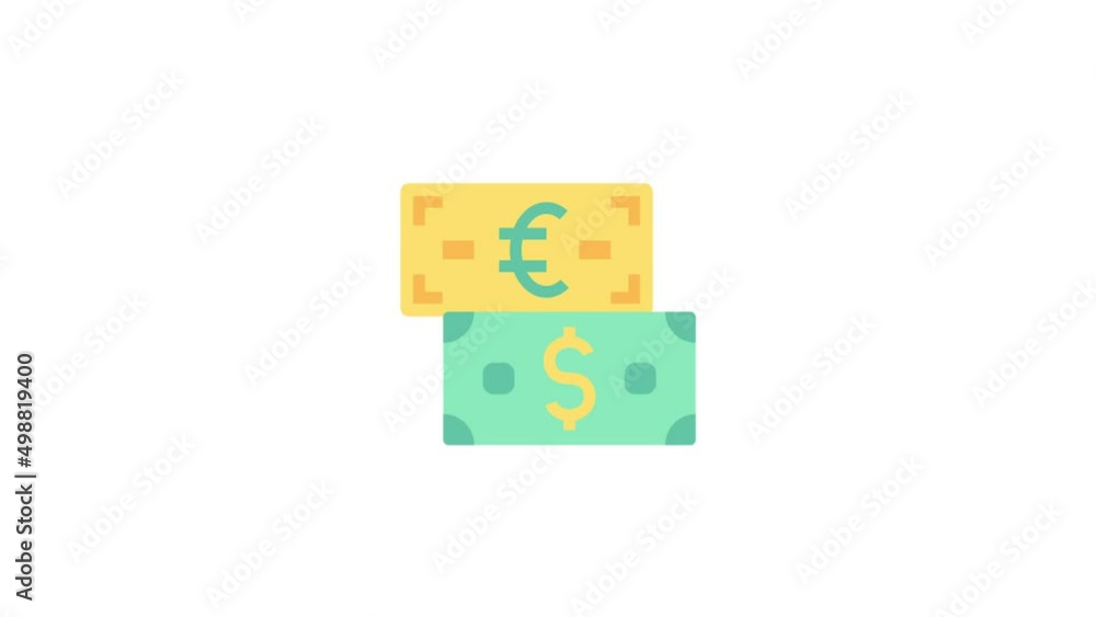Exchange animation icon. isolated on white background. Exchange animation icon. isolated on white background.