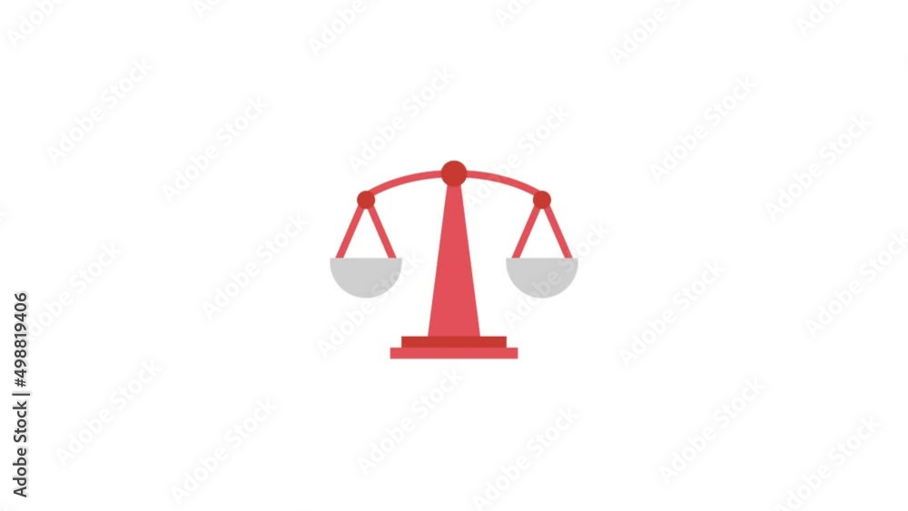 Balance animation icon. isolated on white background. Balance animation icon. isolated on white background.