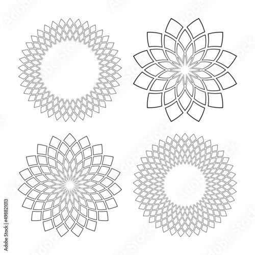 Abstract geometric circle p...