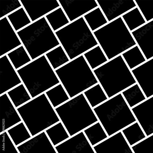 Abstract seamless black geo...