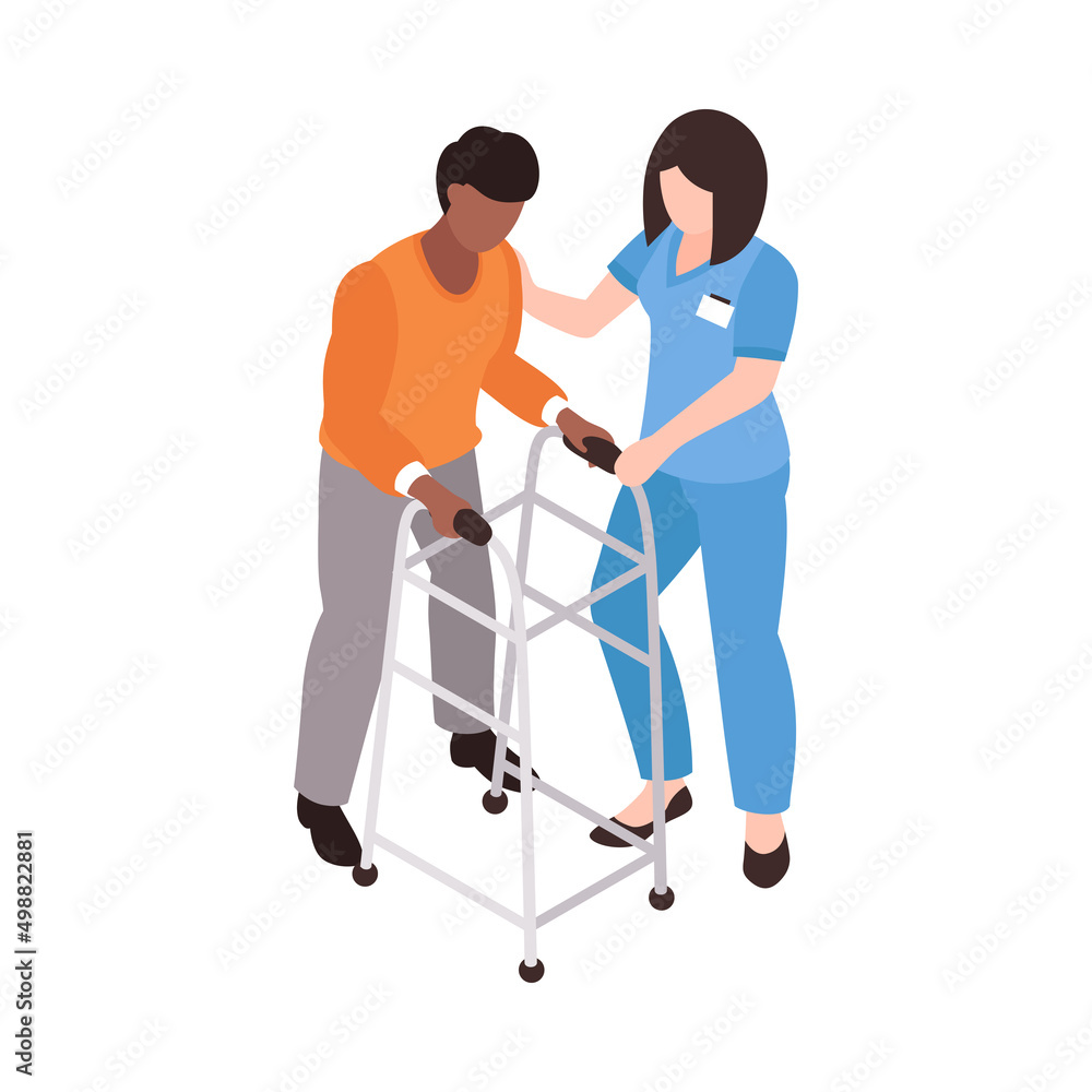 Isometric Rehabilitation Icon Isometric Rehabilitation Icon