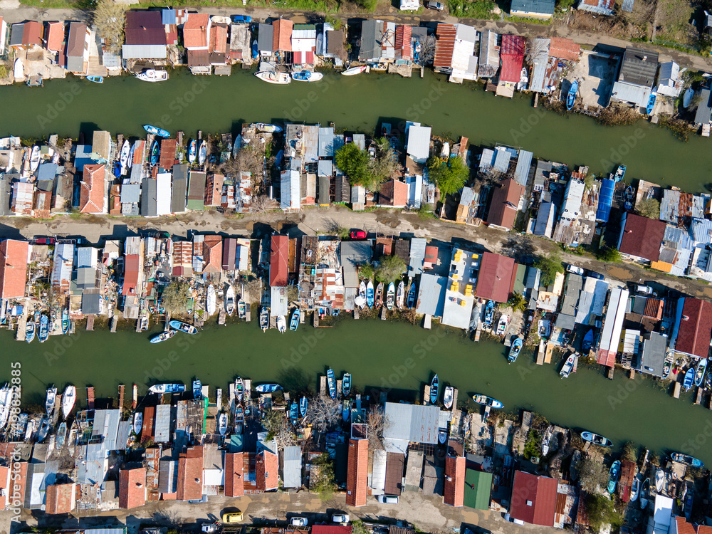 Aerial panorama of Chengene Skele - Fishing Village, Bulgaria