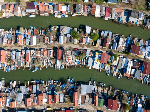 Aerial panorama of Chengene Skele - Fishing Village, Bulgaria