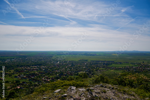 The town of Cs  kv  r  Hungary  from Haraszt hill