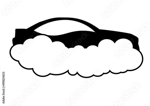 Black and white Carwash logo