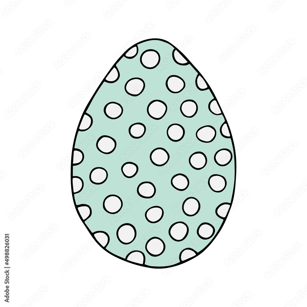 Hand drawn easter eggs with decoration. Doodle vector Hand drawn easter eggs with decoration. Doodle vector