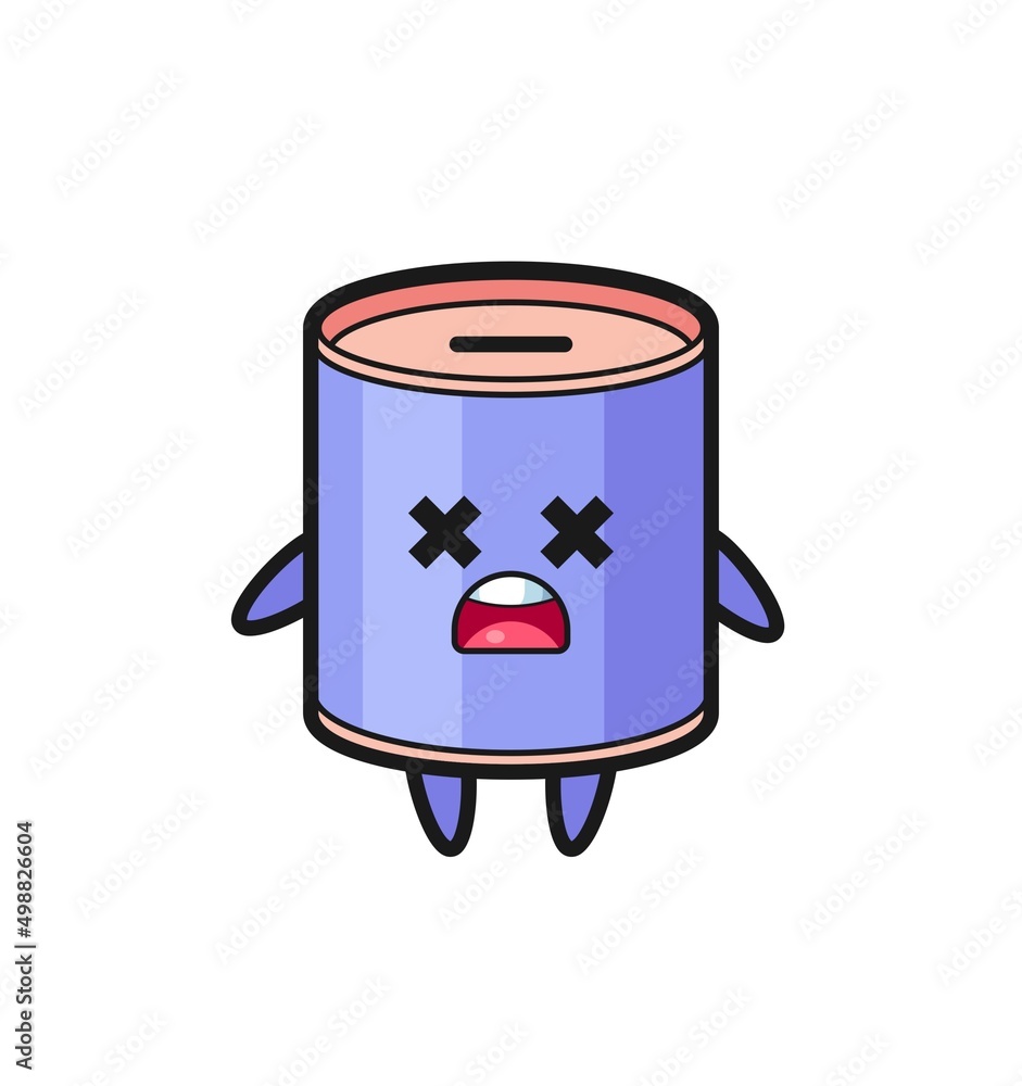 the dead cylinder piggy bank mascot character the dead cylinder piggy bank mascot character