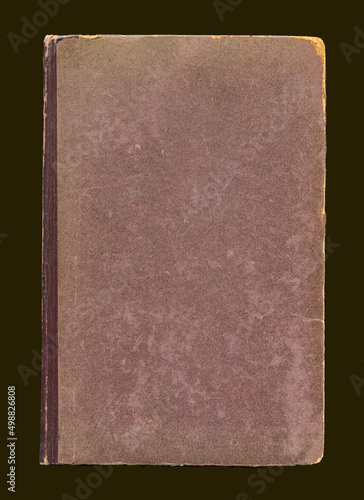 Φωτογραφία Old book with shabby cover without title, background and texture