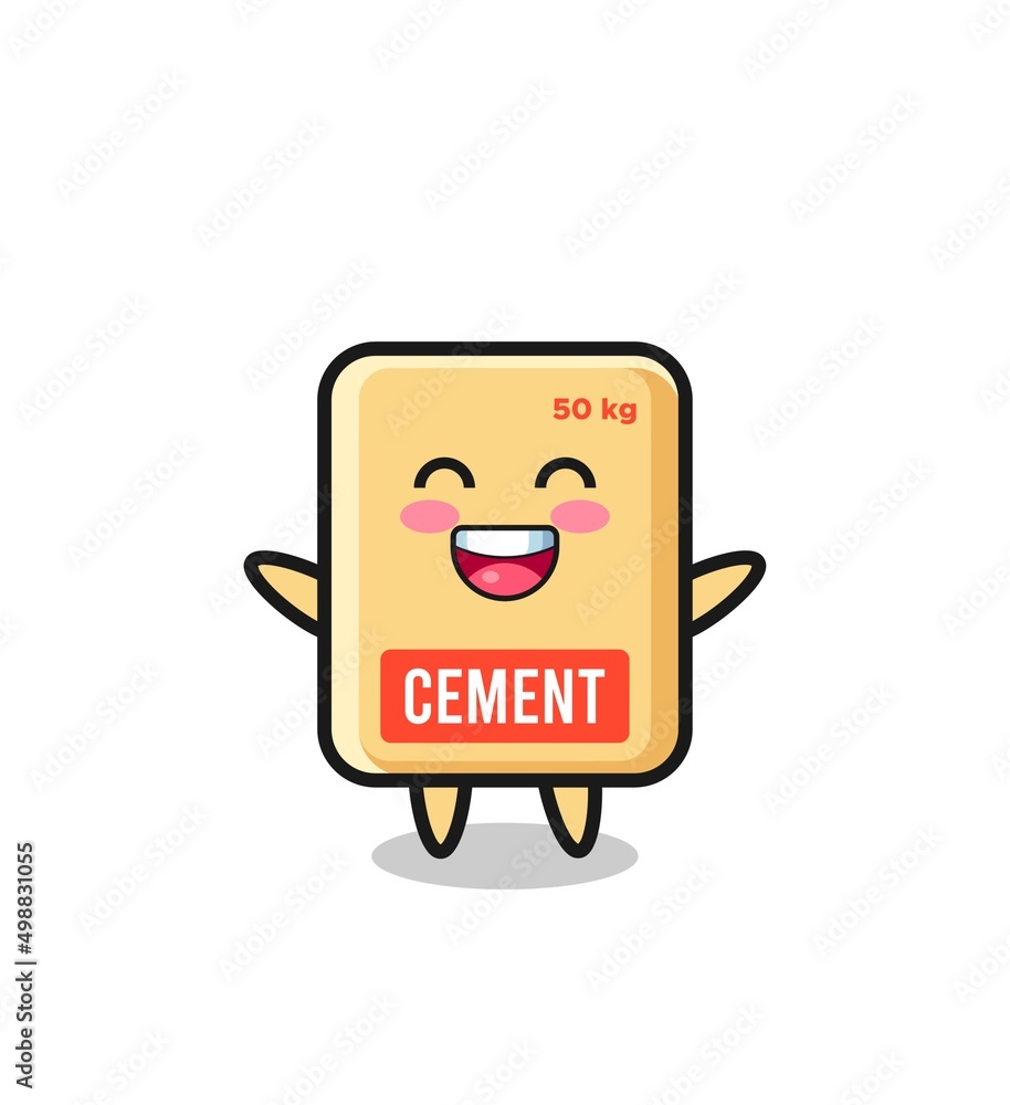 happy baby cement sack cartoon character happy baby cement sack cartoon character