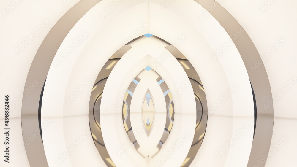 Abstract architecture background arched interior 3d render Abstract architecture background arched interior 3d render