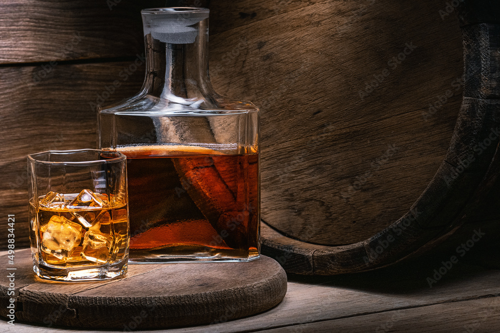 Bourbon whiskey is strong alcoholic beverage prepared by Irish monk