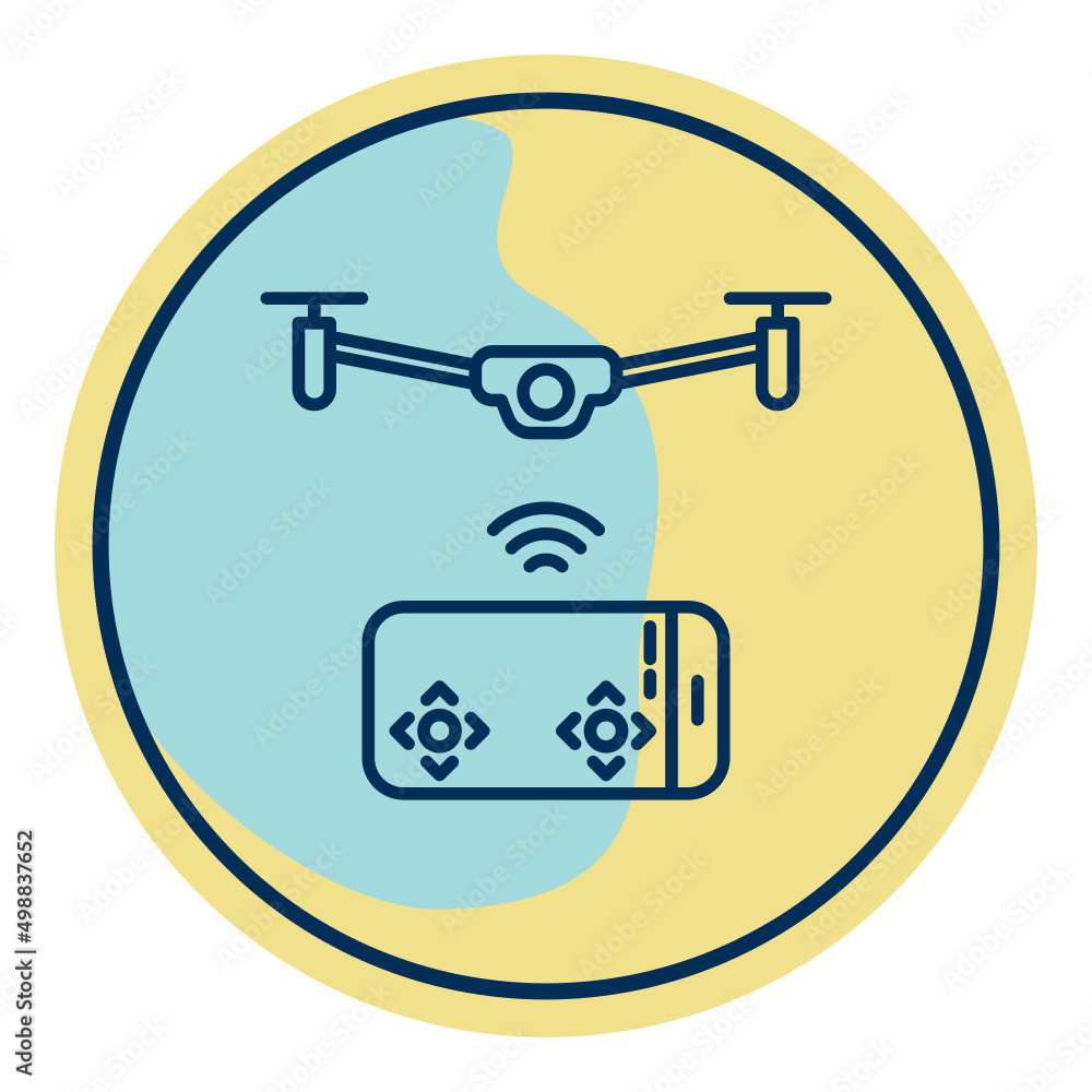 smartphone and drone smartphone and drone