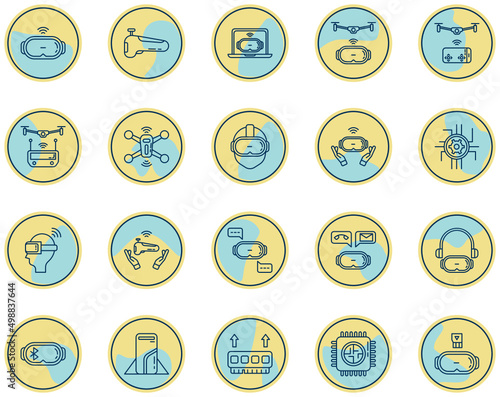 metaverse icon set