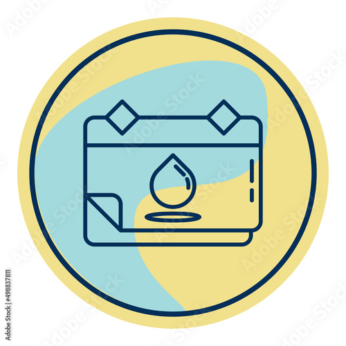 calendar and waterdrop