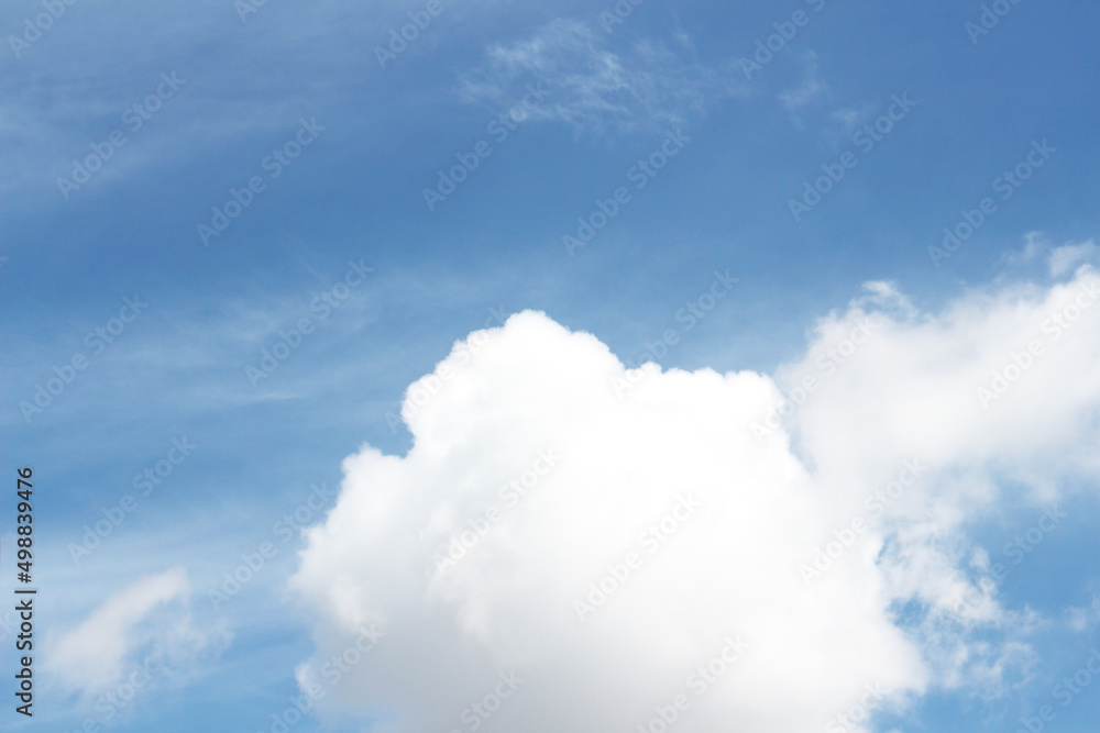 Blank sky surface with small clouds Blank sky surface with small clouds
