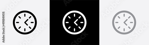 Clock icon. Clock time symbol ,vector illustration
