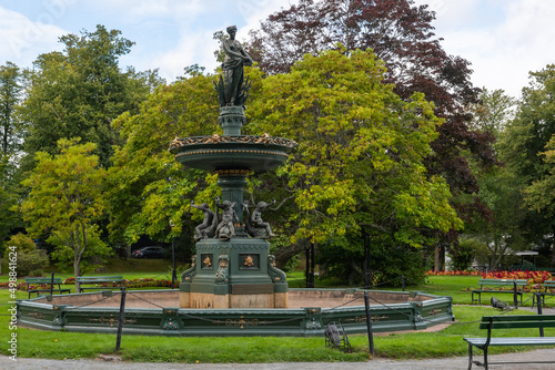Halifax Public Gardens with the Victoria Jubilee Fountain, Nova-Scotia, Canada