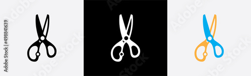 Scissors icon symbol, vector illustration